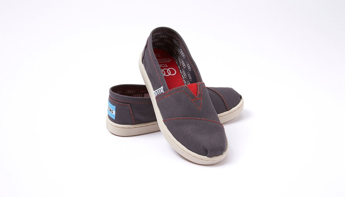 AUDI AND TOMS COLLABORATE FOR LIMITED-EDITION SHOE DESIGNED EXCLUSIVELY FOR AUDI BUYERS