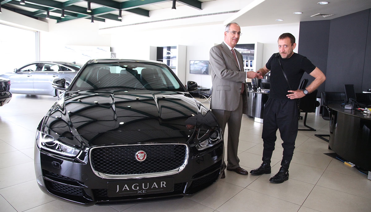 Saad &Trad SAL hands over the all new Jaguar XE to Brand Ambassador Bernard Khoury