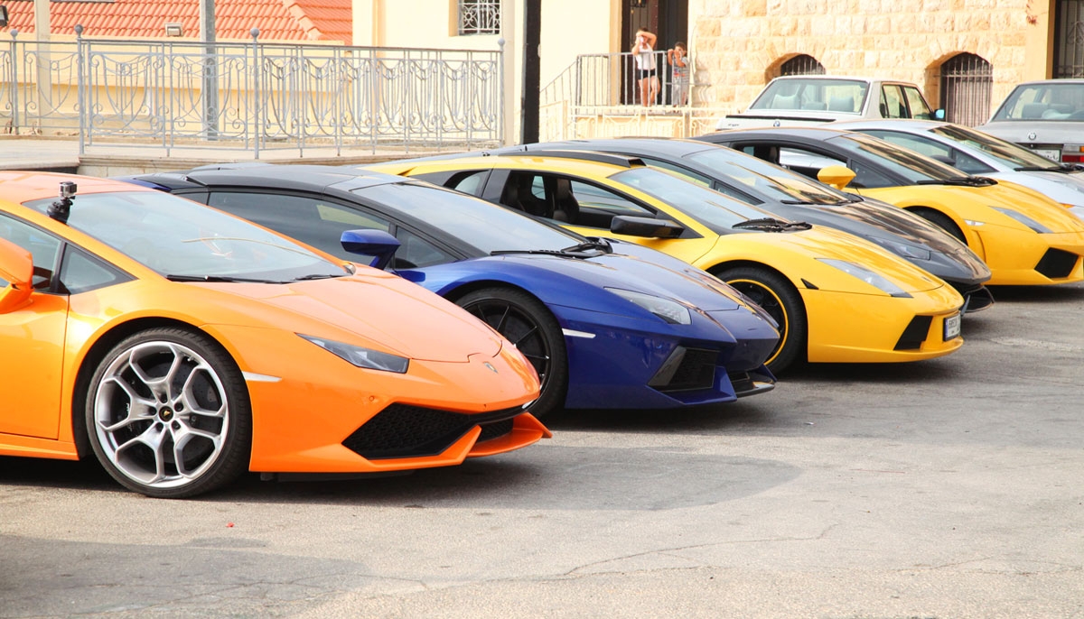 Lamborghini hits the road to Bkessine
