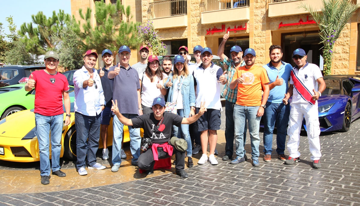 Lamborghini hits the road to Bkessine