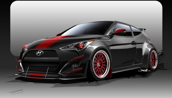 BLOOD TYPE RACING RETURNS TO SEMA, BRINGING ALONG A SINISTER VELOSTER TURBO