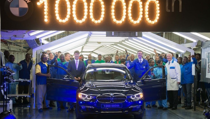 A million times sheer driving pleasure: One-millionth BMW 3 Series Sedan produced at BMW South Africa’s Plant Rosslyn