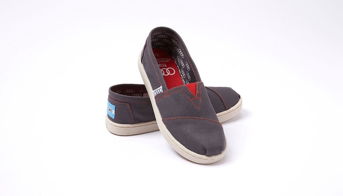 AUDI AND TOMS COLLABORATE FOR LIMITED-EDITION SHOE DESIGNED EXCLUSIVELY FOR AUDI BUYERS